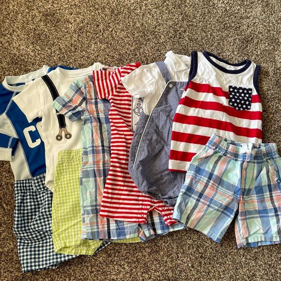 18-24 month toddler boy short sleeve clothing bundle - Picture 1 of 8